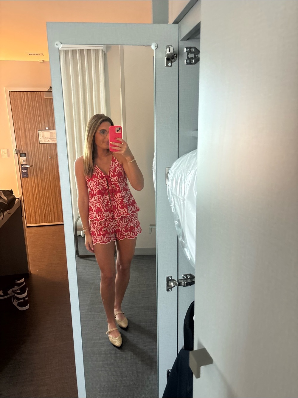 Red Floral V-Neck Women's Tank Top - Brand